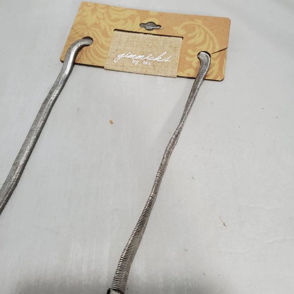 Gimmicks silver snake chain fringe necklace - Picture 8 of 10